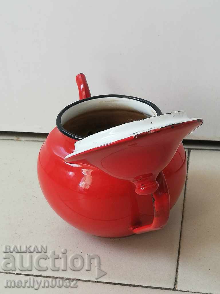 Enamel teapot, enamel bowl - 6 Enamel teapot, enamel bowl - 6