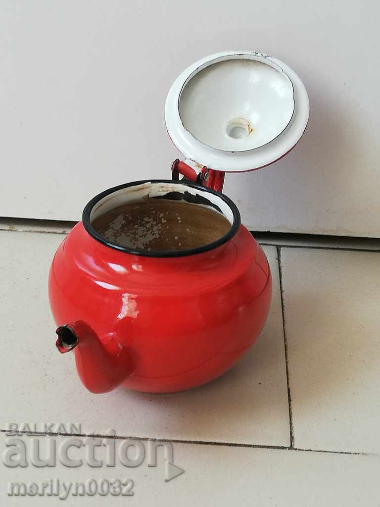 Enamel teapot, enamel bowl - 7 Enamel teapot, enamel bowl - 7