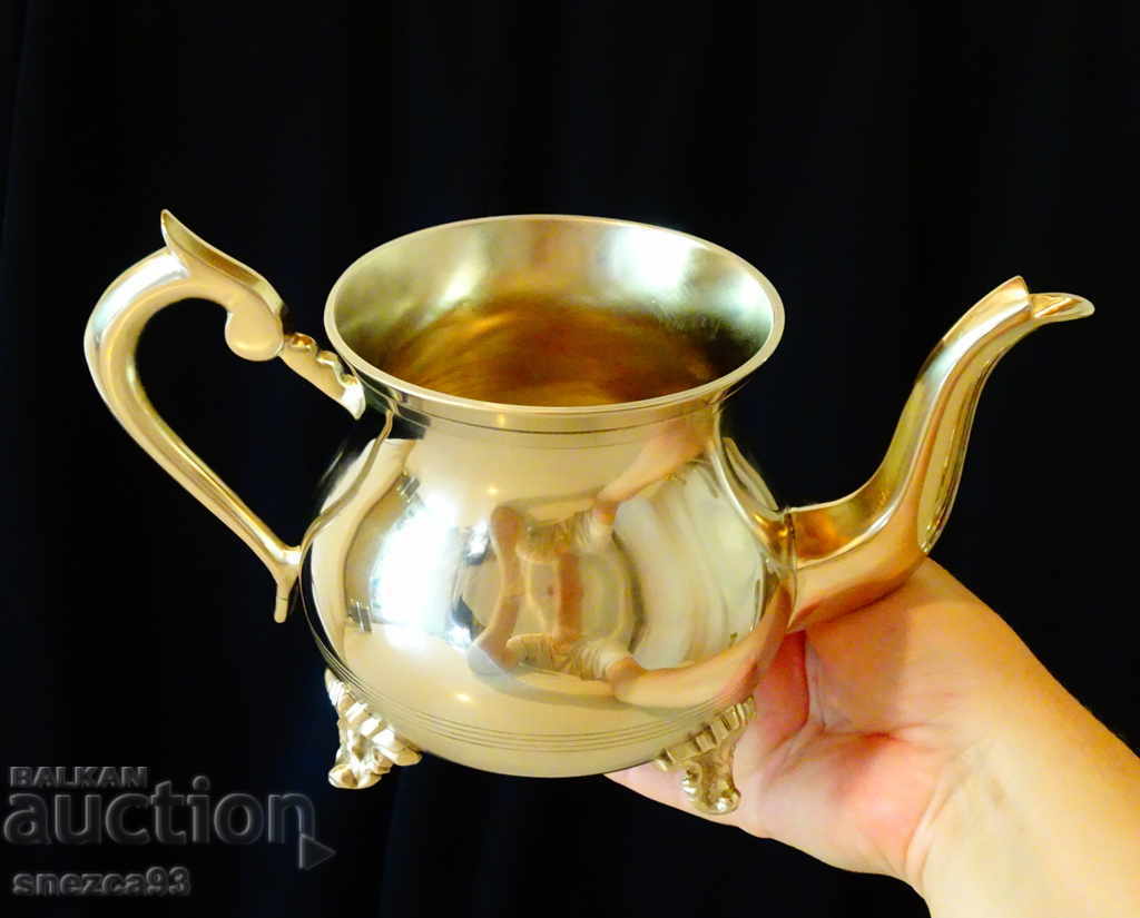 Английска кана от бронз,маркирана. с цена 59.00 лв. | € 30.17 Английска кана от бронз,маркирана. с цена 59.00 лв. | € 30.17