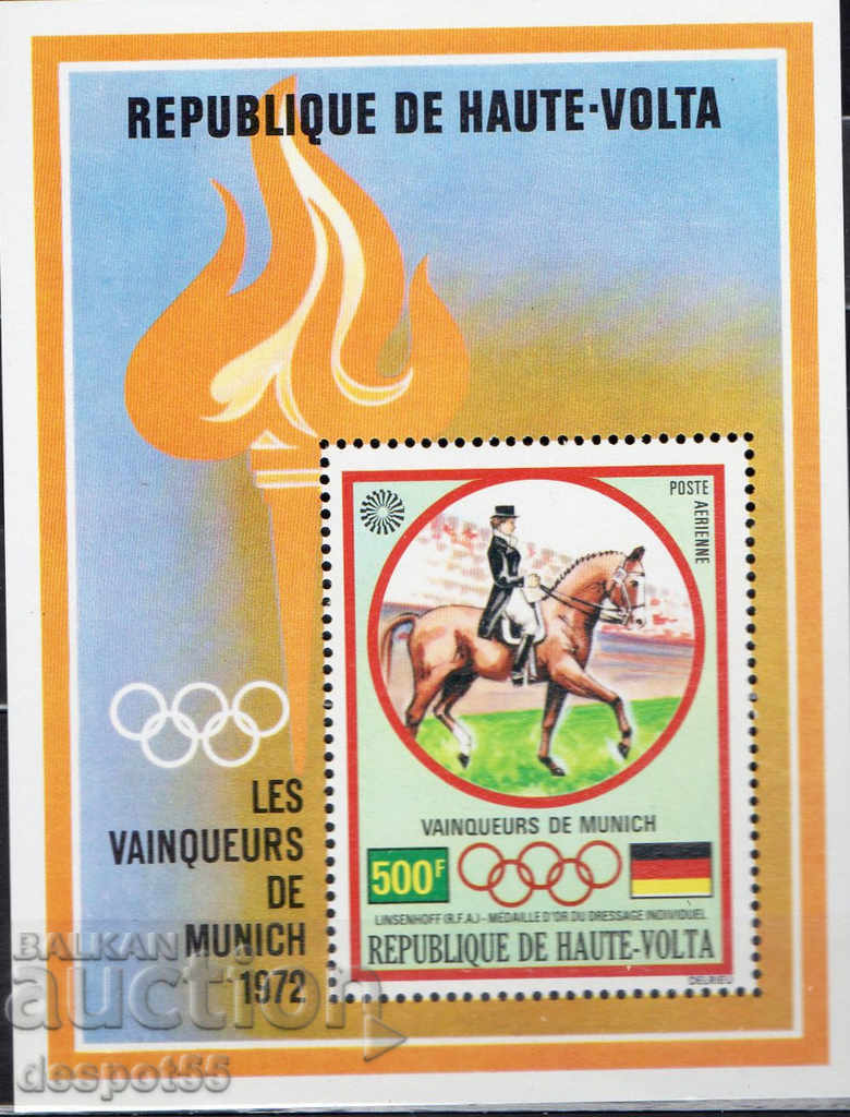 1972 Volta. Medaliști la Jocurile Olimpice de la München. bloc