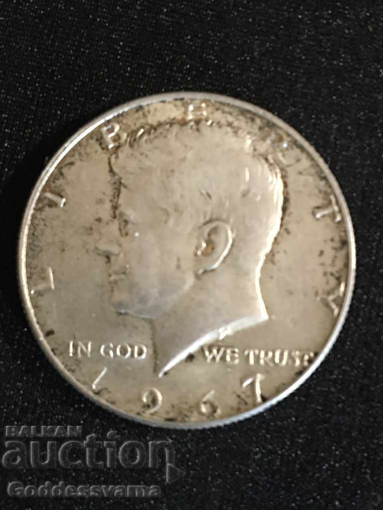 USA 1/2 1967 silver