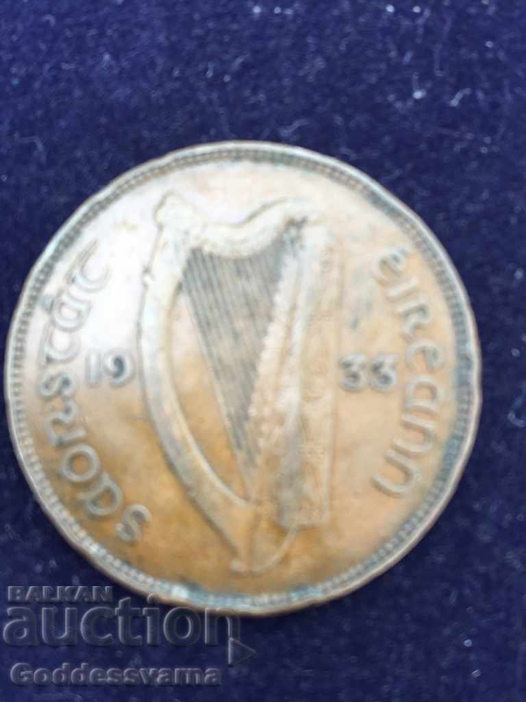Ireland 1 Penny 1933 Hen Chicks Bronze 9.4g with price 4.00 BGN | € 2.05