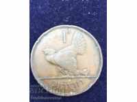 Ireland 1 Penny 1933 Hen Chicks Bronze 9.4g
