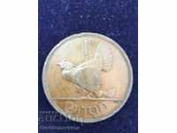 Ireland 1 Penny 1937 Hen Chicks Bronze 9.4g NO 2