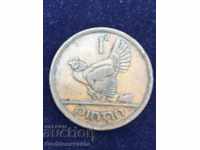 Ireland 1 Penny 1943 Hen Chicks Bronze 9.4g NO 2