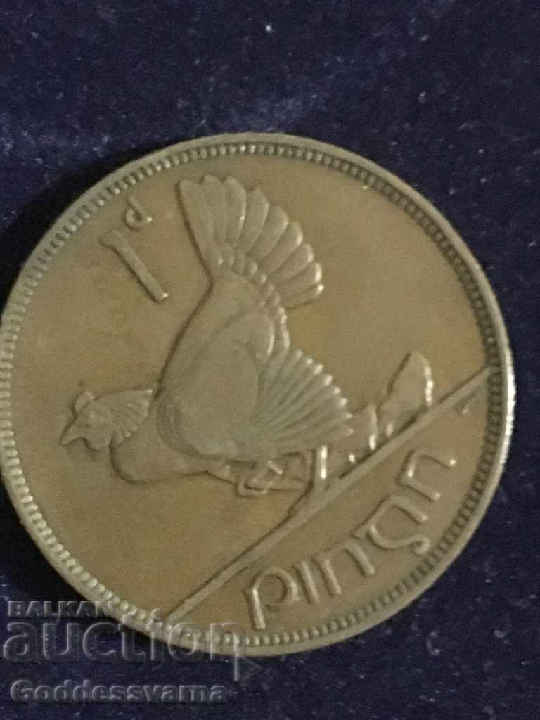 Ireland 1 Penny 1928 Hen Chicks Bronze 9.4g NO b with price 3.00 BGN | € 1.53