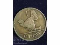 Ireland 1 Penny 1928 Hen Chicks Bronze 9.4g No 3