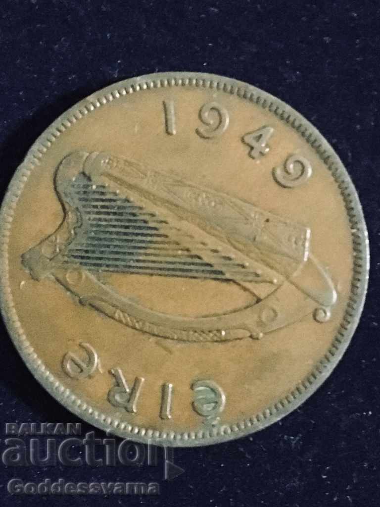 Ireland 1 Penny 1949 Hen Chicks Bronze 9.4g No 1 with price 3.00 BGN | € 1.53