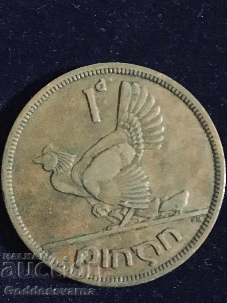 Ιρλανδία 1 Penny 1949 Hen Chicks Bronze 9.4g Όχι 2