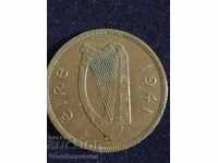 Irlanda 1 Penny 1941 Hen Chicks Bronze 9.4g