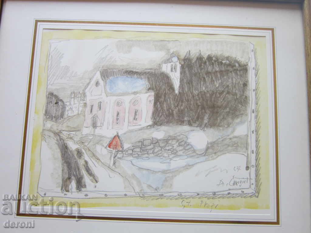 Стара картина офорт - 5 Стара картина офорт - 5