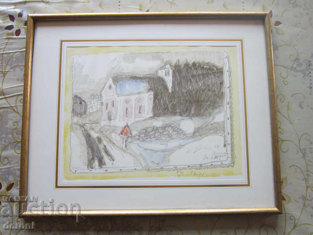 Стара картина офорт - 7 Стара картина офорт - 7