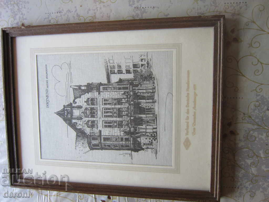 Old German painting on silk - 6 Old German painting on silk - 6