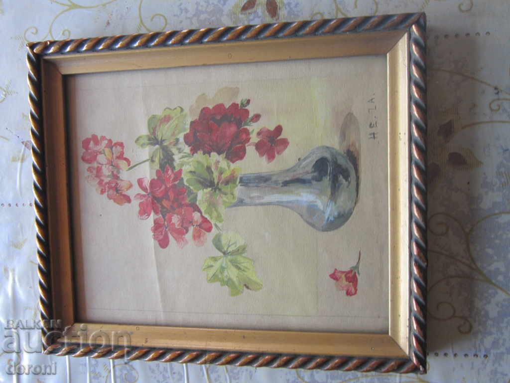 Old painting watercolor signed 1913 - 7 Old painting watercolor signed 1913 - 7