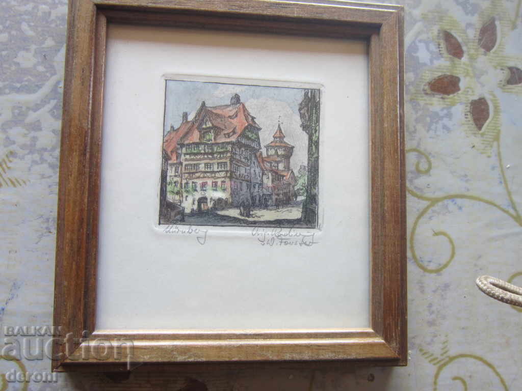 Old Picture etching lithography chart 5 - 6 Old Picture etching lithography chart 5 - 6