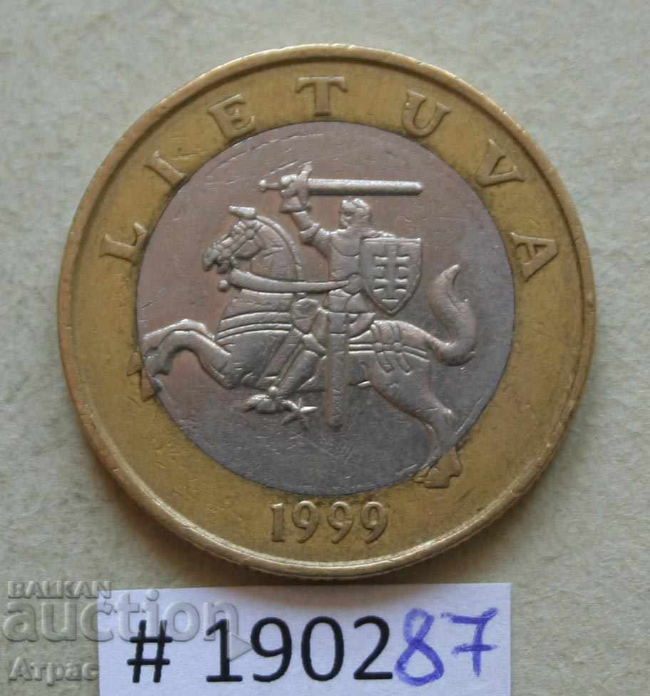 2 литай 1999  Литва с цена € 0.77 | 1.51 лв.