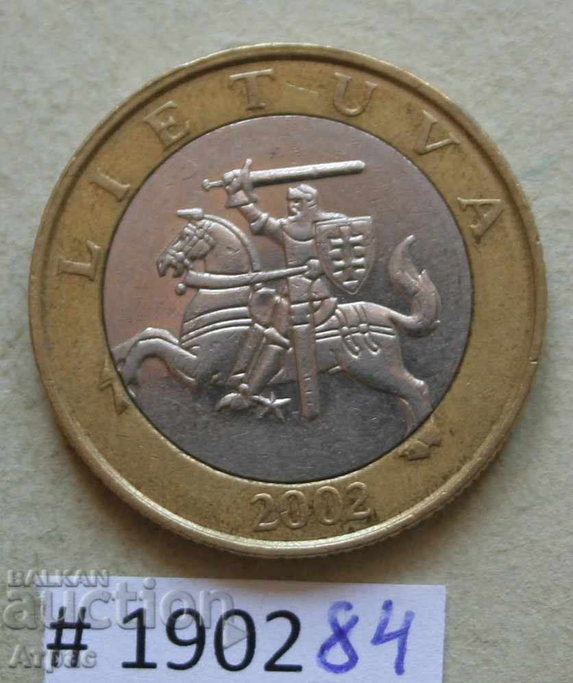2 литай 2002  Литва с цена € 0.77 | 1.51 лв.