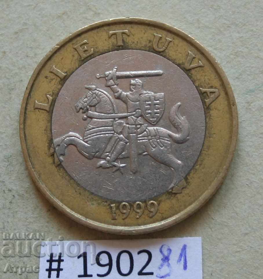 2 литай 1999  Литва с цена € 0.77 | 1.51 лв.