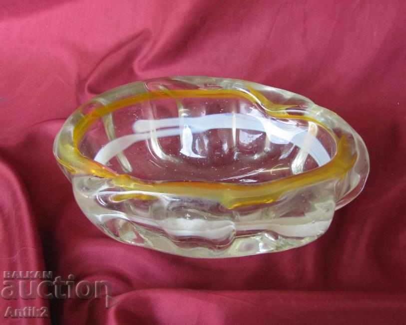 Moran Crystal Glass Ashtray