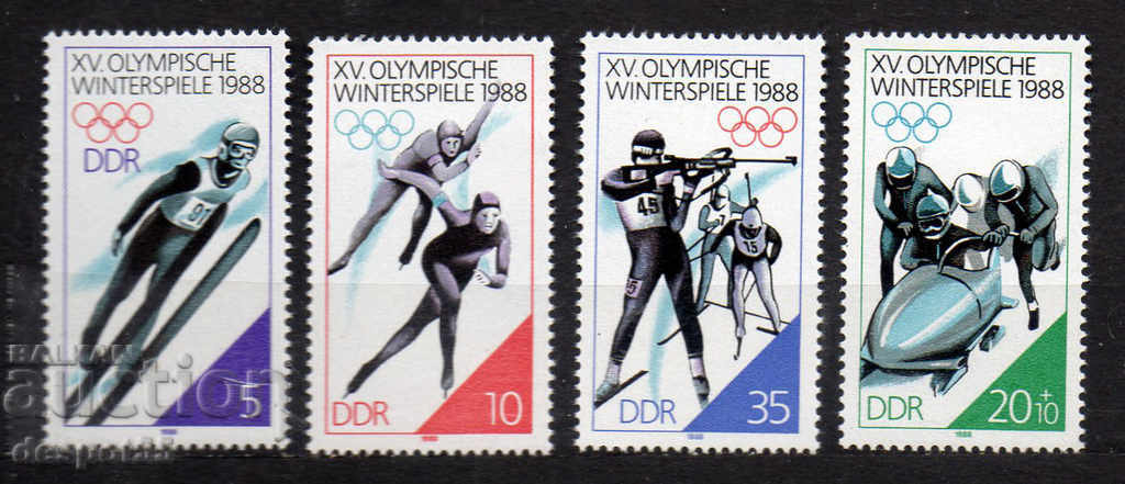 1988. GDR. Jocurile Olimpice de iarnă - Calgary, Canada.