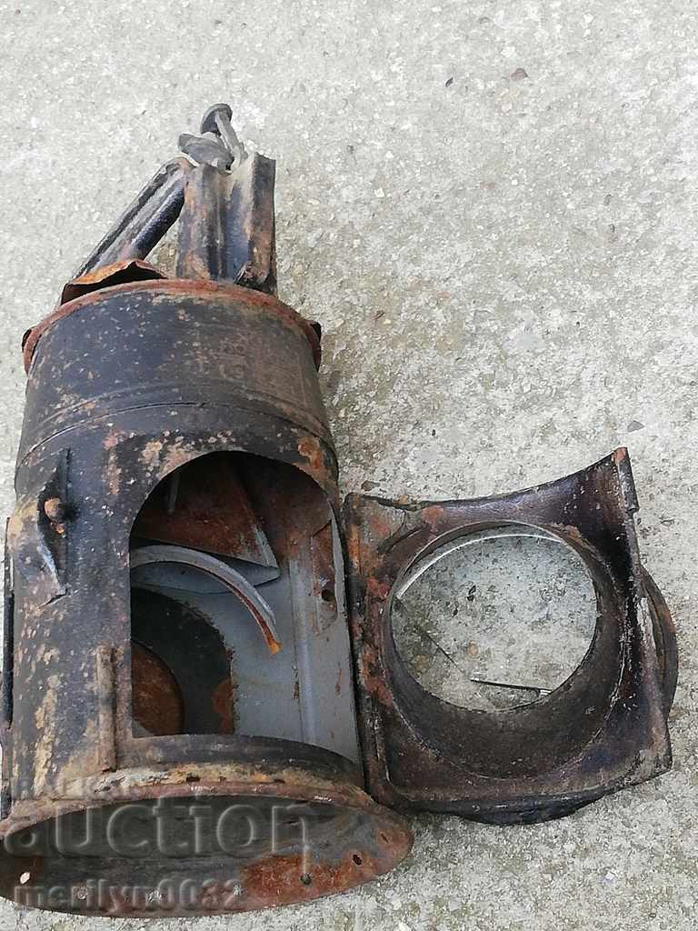 Army Hand Portable Lantern Railway Regiment 1941 Year WW2 - 7 Army Hand Portable Lantern Railway Regiment 1941 Year WW2 - 7