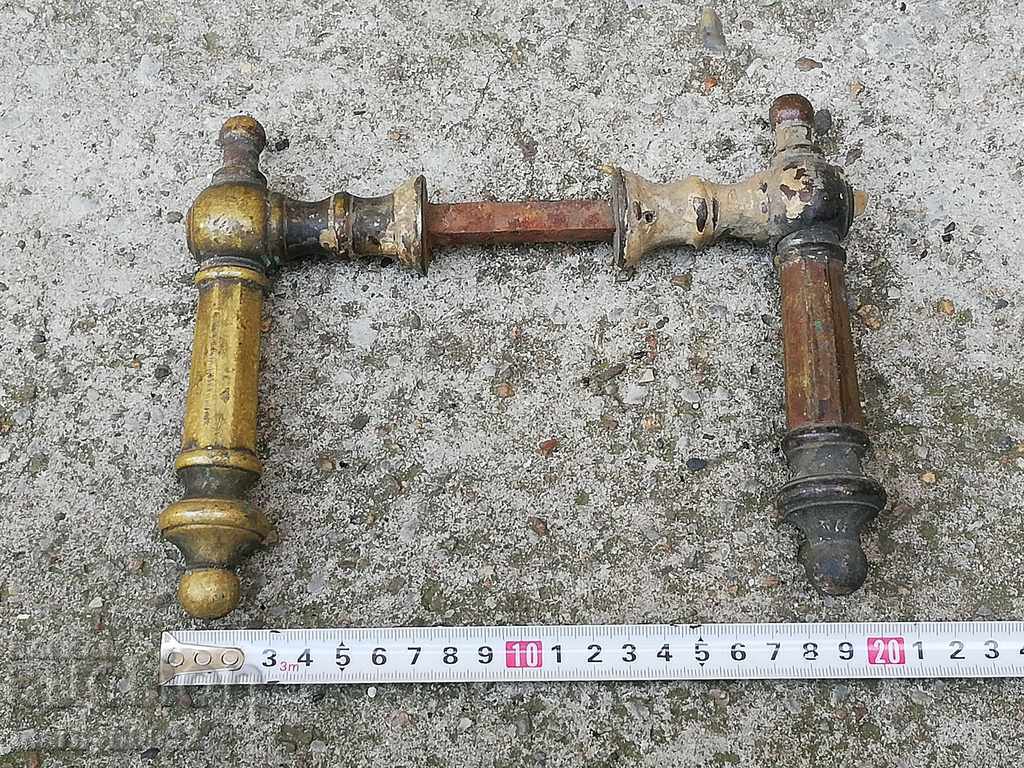 Old armor bronze fittings handle the Kingdom of Bulgaria - 5 Old armor bronze fittings handle the Kingdom of Bulgaria - 5