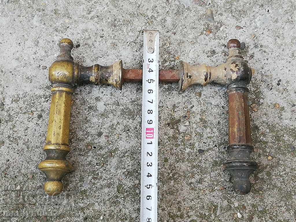 Old armor bronze fittings handle the Kingdom of Bulgaria - 6 Old armor bronze fittings handle the Kingdom of Bulgaria - 6