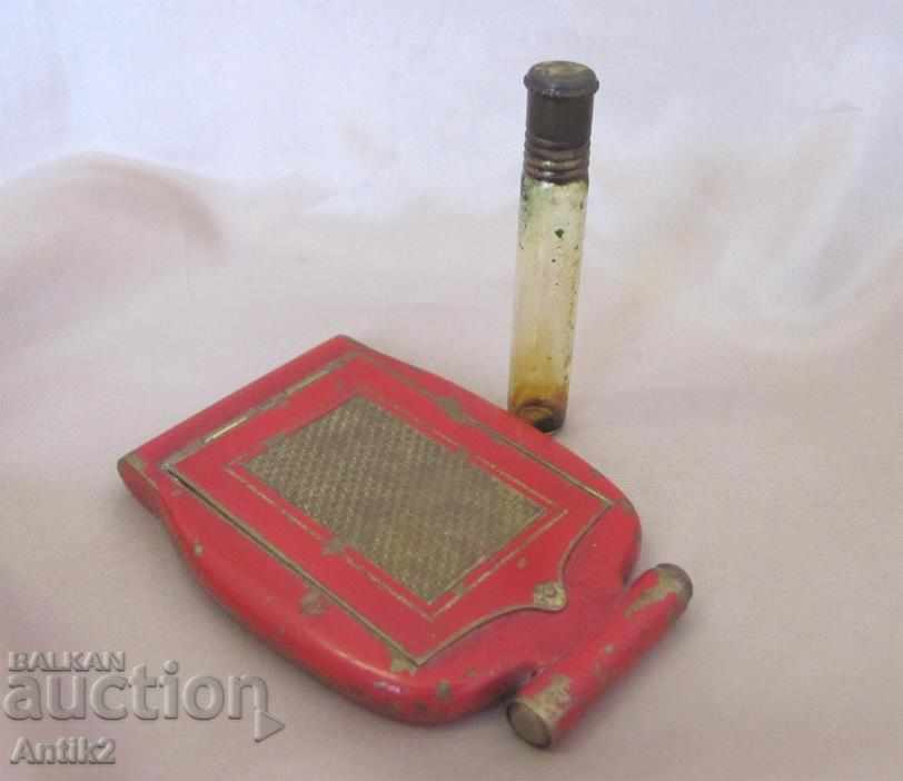 30 Bronze Massive Ladies Powder and Perfume Bottle - 5