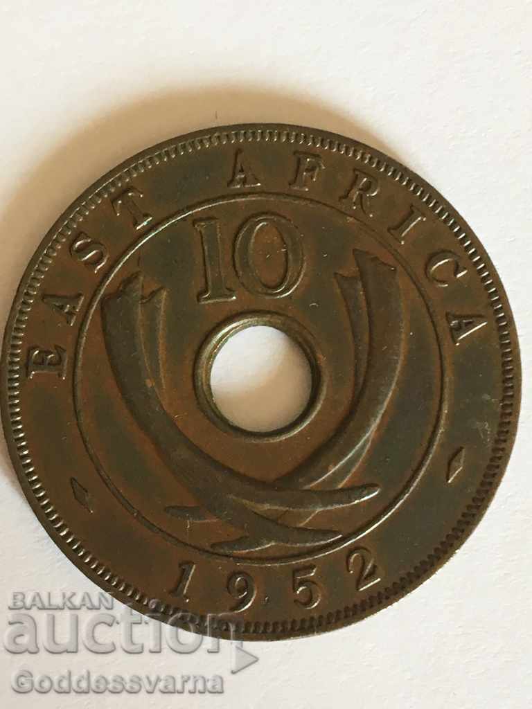 East Africa 10 Cents 1952