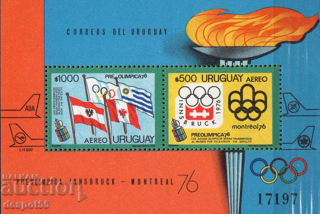 1975. Ουρουγουάη. Ολυμπιακοί Αγώνες - Μόντρεαλ '76, Καναδάς. Αποκλεισμός.
