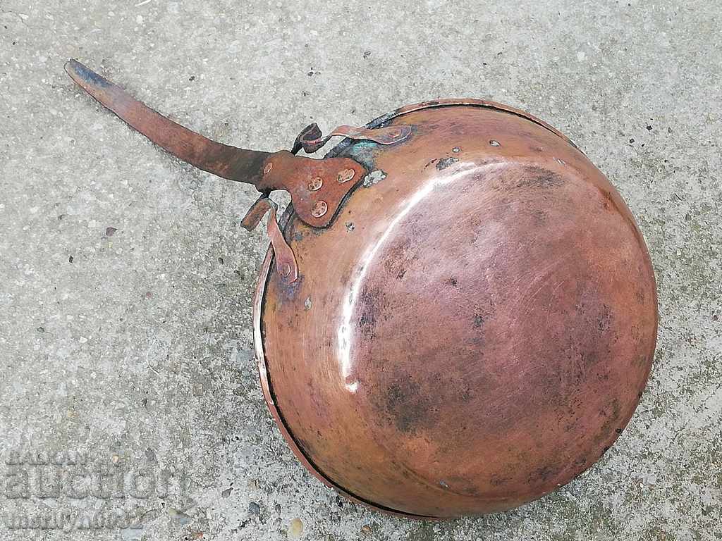 Auction Old copper pan, copper, tray, copper vessel Auction Old copper pan, copper, tray, copper vessel