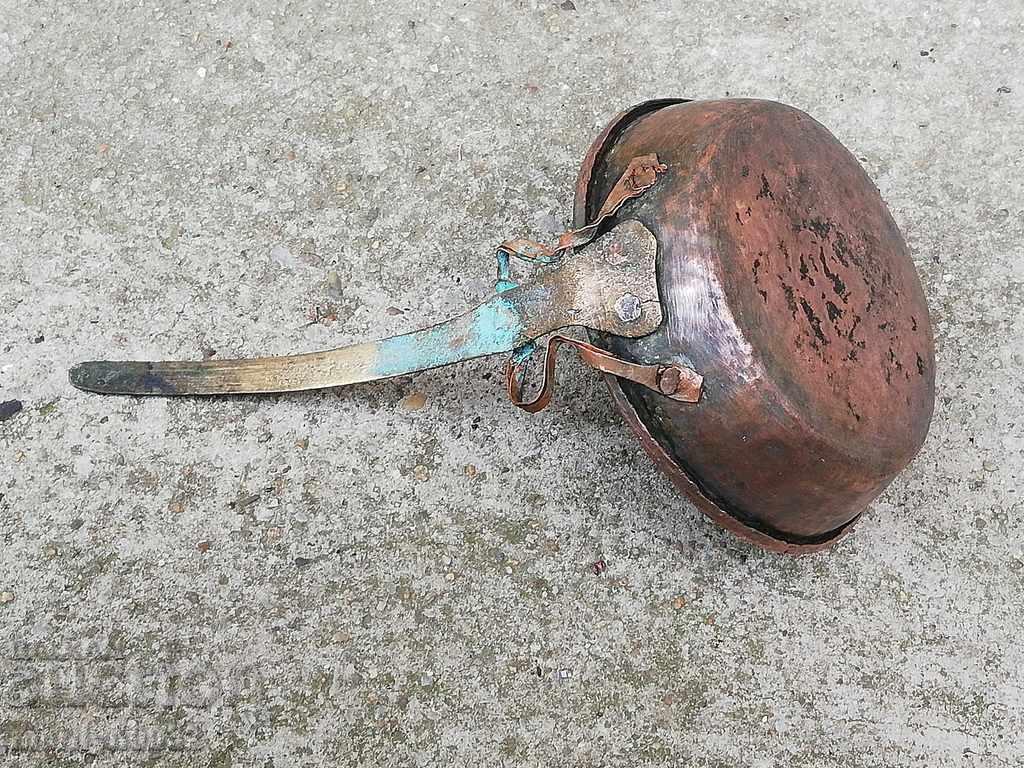 Auction Old copper pan, copper, tray, copper vessel Auction Old copper pan, copper, tray, copper vessel