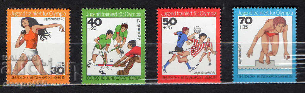 1976. Berlin. Activitatea tineretului - sport.