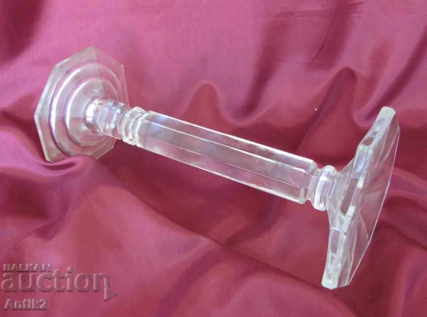19th Century Crystal Glass Candlestick with price 138.00 BGN | € 70.56 19th Century Crystal Glass Candlestick with price 138.00 BGN | € 70.56