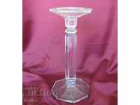 19th Century Crystal Glass Candlestick