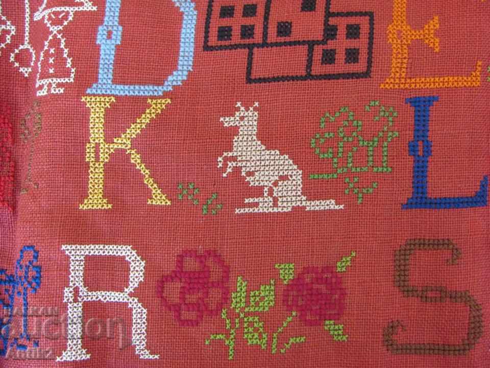 Delivery of Old Manual Embroidery English Alphabet Delivery of Old Manual Embroidery English Alphabet