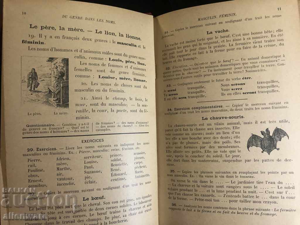 Delivery of Old book FRENCH GRAMMING from 1901 Delivery of Old book FRENCH GRAMMING from 1901