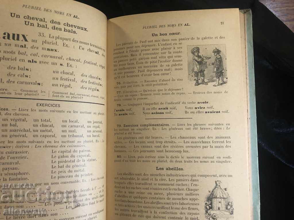 Old book FRENCH GRAMMING from 1901 - 6 Old book FRENCH GRAMMING from 1901 - 6