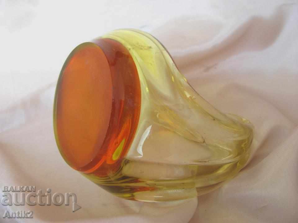 Old Morano Crystal Glass Cup, magazin de fructe, coș - 6