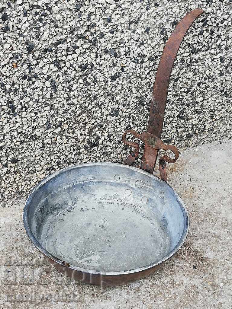 Old copper pan, copper, tray, copper vessel with price 79.00 BGN | € 40.39