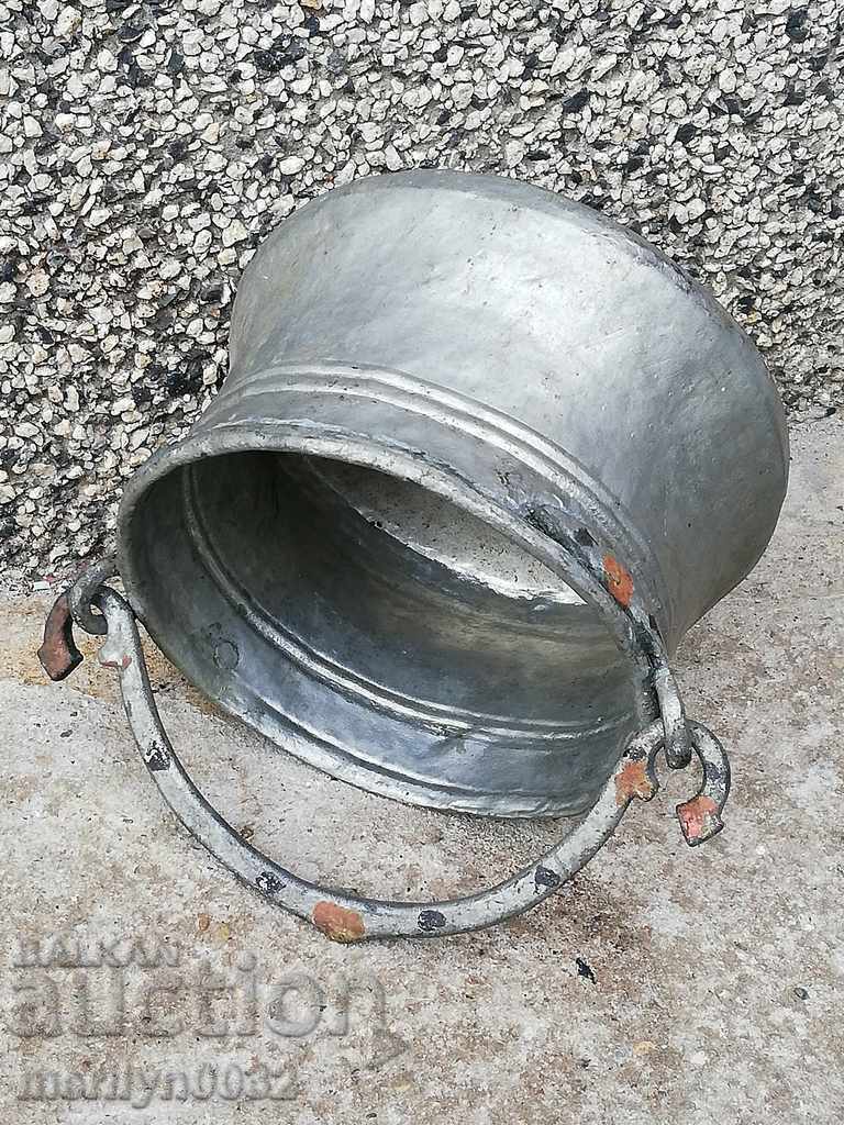 Old copper cauldron, copper, cauldron, forged vessel with price 89.00 BGN | € 45.50 Old copper cauldron, copper, cauldron, forged vessel with price 89.00 BGN | € 45.50
