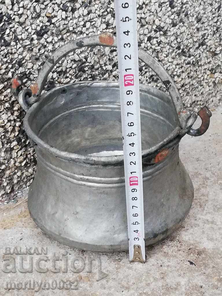 Old copper cauldron, copper, cauldron, forged vessel - 6 Old copper cauldron, copper, cauldron, forged vessel - 6