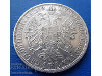 Austrograde 1 Florin 1858 Silver Very Rare