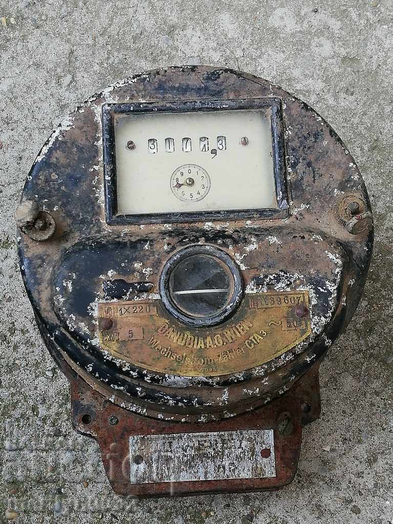 Παλιό ηλεκτρόμετρο DANUBIA WIEN Η 20η επέτειος του σπιτιού Chorbadji