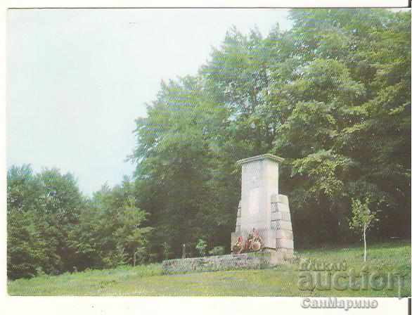 Harta Bulgaria Gabrovo Mitko Palauzov Monument 2 *