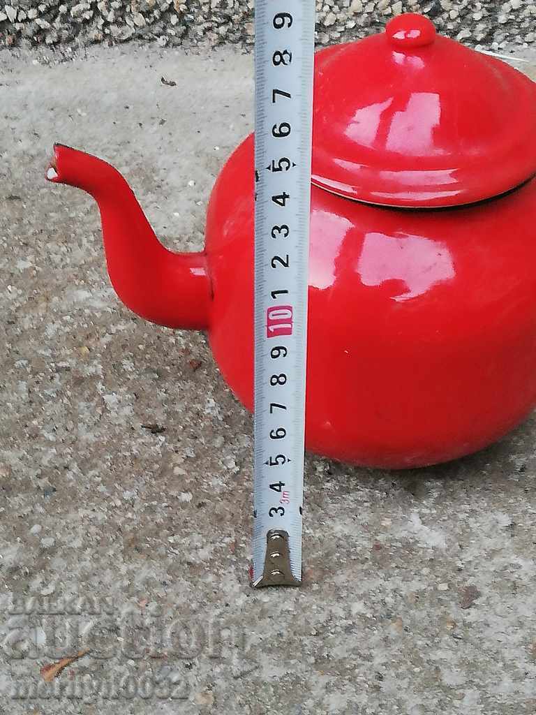 Delivery of Enameled teapot kettle, enamel container 1 liter