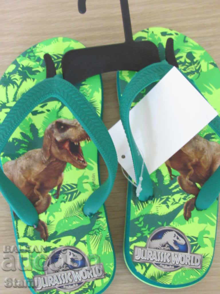 Auction New children's flip flops N & M Jurassic Park number 25/27 Auction New children's flip flops N & M Jurassic Park number 25/27