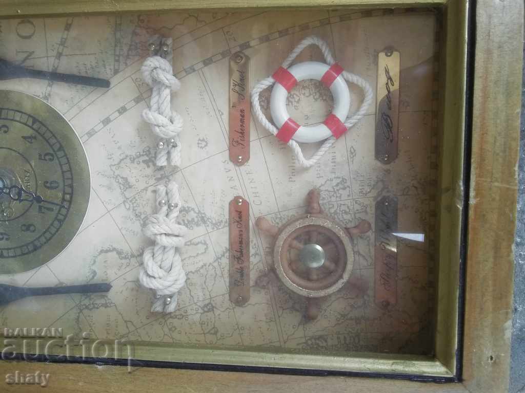 Clock key box. Sea decor. - 6 Clock key box. Sea decor. - 6