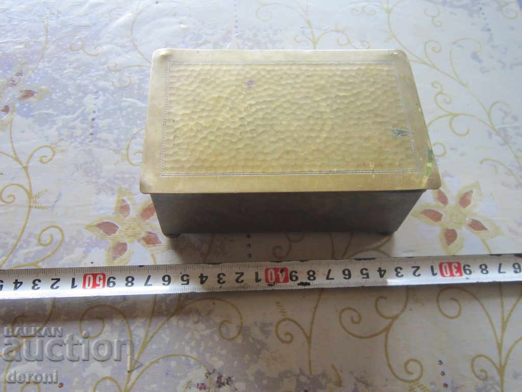 Уникална бронзова кутия за бижута кутийка WMF