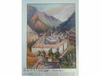 Manastirea Rila - litografie "BALKAN" SOFIA - 1927